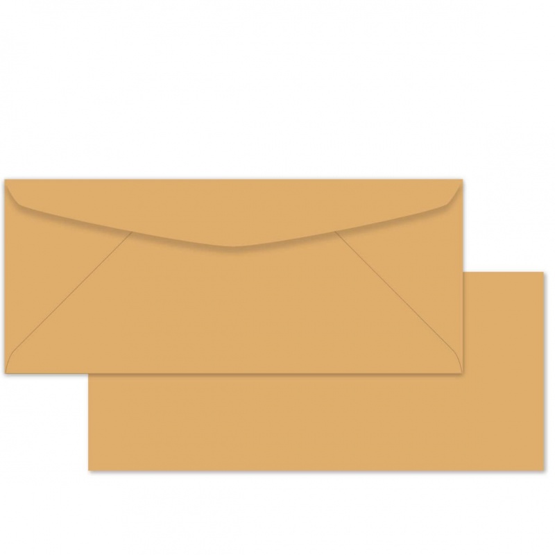 #10 Envelopes (4-1/8-X-9-1/2) - 24Lb Brown Kraft (Diagonal Seam) - 2500 Pk