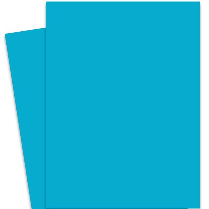 Burano Blue (55) - Folio 27.5X39.3-In Lightweight Cardstock Paper - 52Lb Cover (140Gsm)