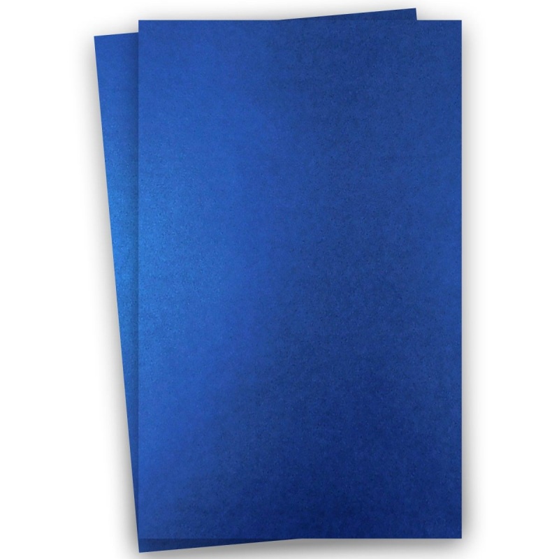 Shine Blue Satin - Shimmer Metallic Paper - 11X17 Ledger Size - 32/80Lb  Text (118Gsm) - 200 Pk