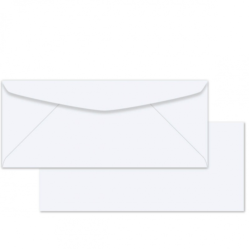 #10 Envelopes (4-1/8-X-9-1/2) - 24Lb White Wove (Diagonal Seam) - 2500 Pk