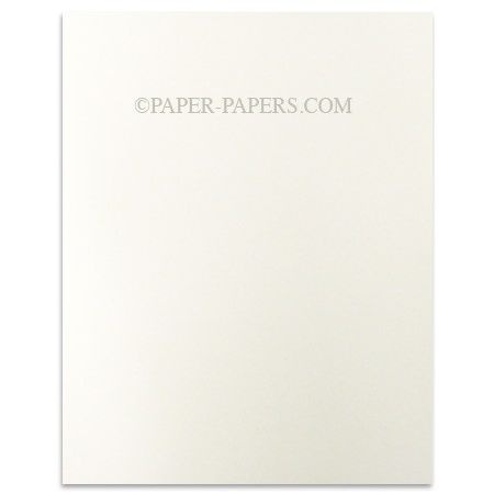 100% Cotton Pearl White - 8.5X11 Size Paper - 110lb Cover (297gsm