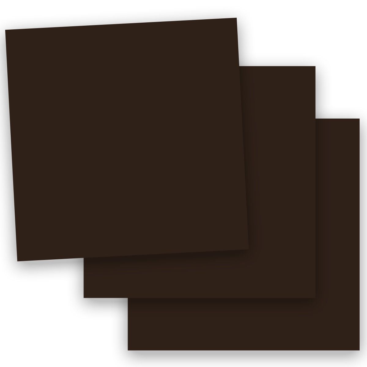 Popular Brown Hot Fudge 12x12 (Square) Paper 100C Cardstock - 50 Pk -- Econo 12-x-12 Square Card Stock Paper - Business, Card Making, Designers