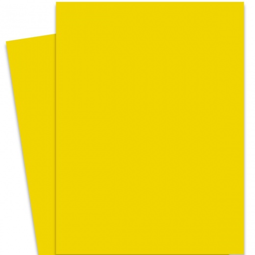 Burano Bright Yellow (51) - Folio 27.5X39.3-In Cardstock Paper - 92Lb Cover (250Gsm)
