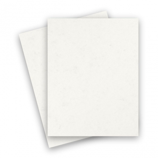 DUROTONE Newsprint WHITE - 8.5X11 Card Stock Paper - 80lb Cover - 50 PK