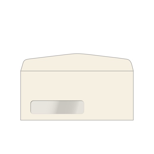 #10 Window 60# Natural Smooth Cougar Envelopes - 2500 Pk