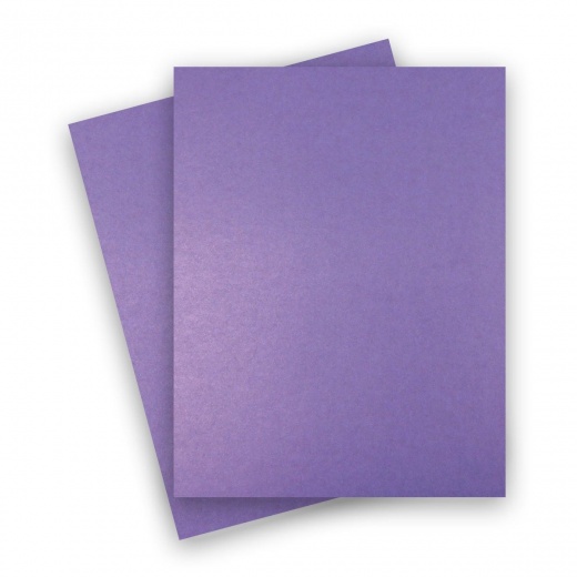 Shine SILVER - Shimmer Metallic Card Stock Paper - 8.5 x 11 - 92lb Cover (2