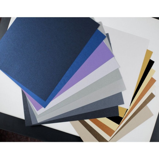 Shine MIDNIGHT Blue - Shimmer Metallic Card Stock Paper - 11x17