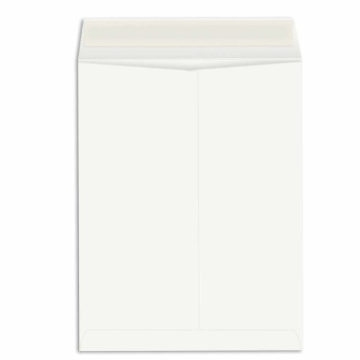 6 1/2 x 9 1/2 Catalog Envelopes - 28lb WHITE WOVE - Peel to Seal