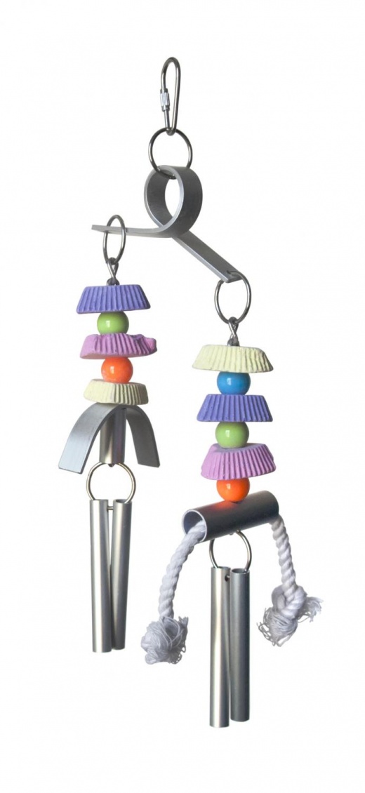 Typhoon Bird Toy - Chime Time Entertainment for Small to Medium Birds
