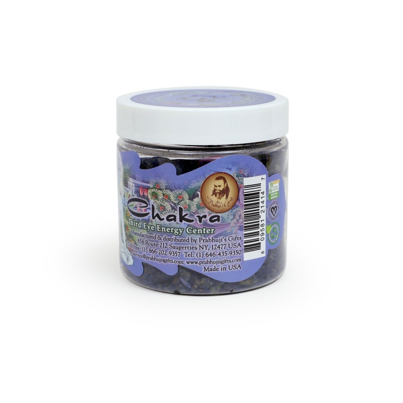 Resin Incense Third Eye Chakra Ajna - Concentration And Intuition - 2.4Oz Jar