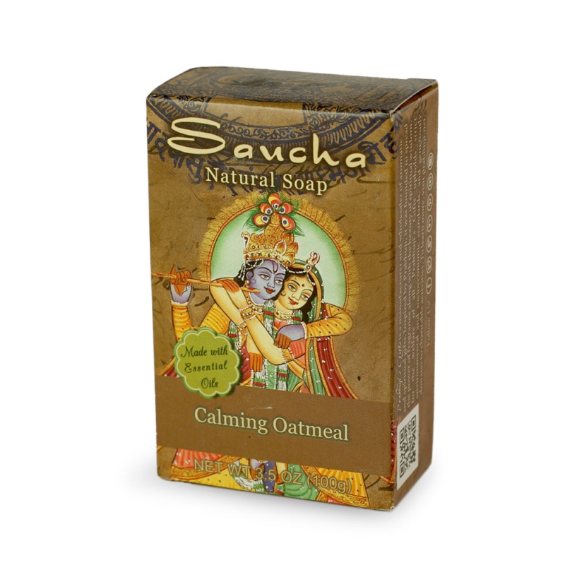 Soap Bar Saucha - Natural Calming Oatmeal - 3.5 Oz (100G)