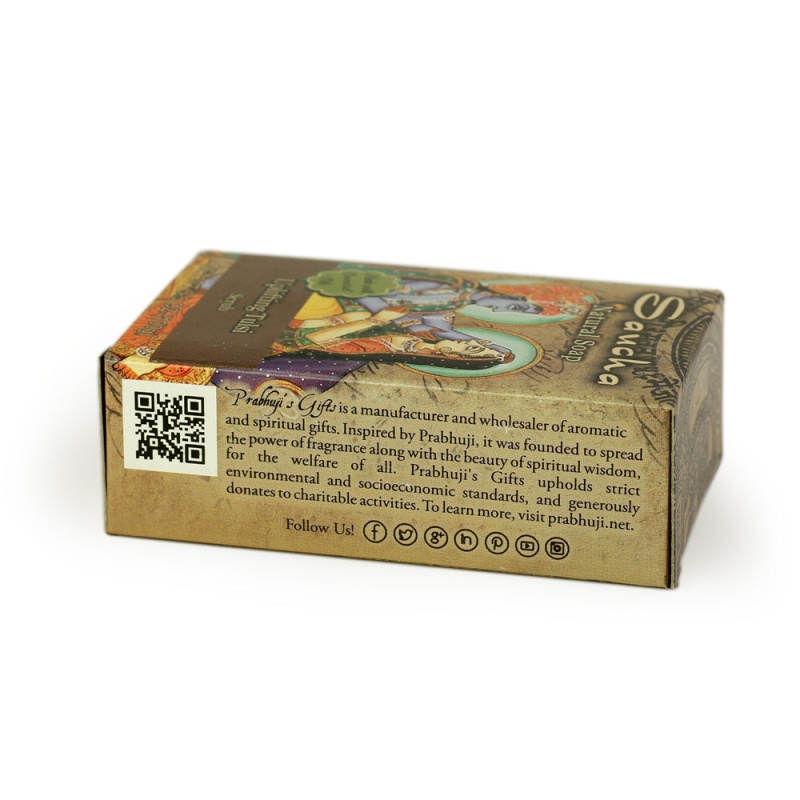Soap Bar Saucha - Natural Uplifting Tulsi Scrub - 3.5 Oz (100G)