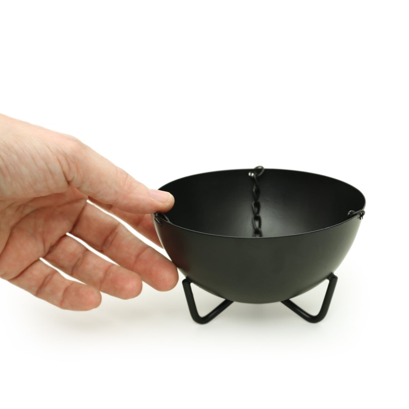 Burner - Hanging Black Cauldron Large