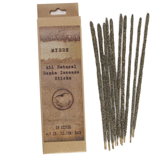 Natural Myrrh Incense Sticks - Handmade and Certified Vegan