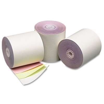 Star Sp742ml 3" X 67' 3-Ply White/Canary/Pink Paper Rolls 10/Box