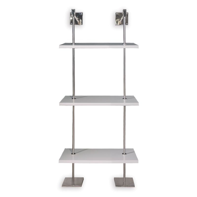 Marais Additional Shelf White/Nickel Kit 24"w