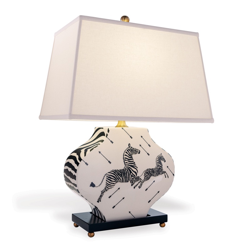 Zebra Black/White Lamp