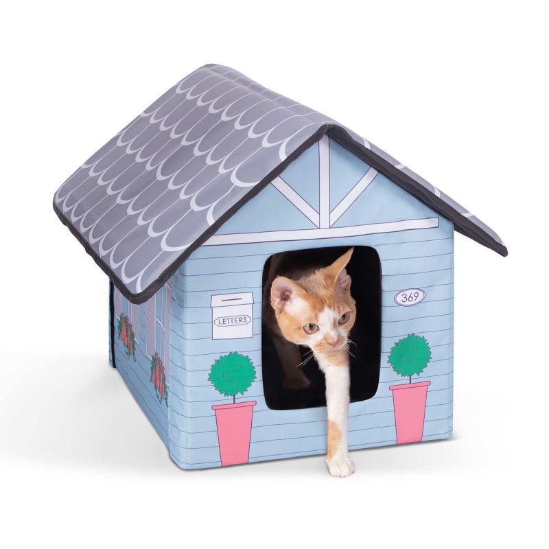 Outdoor Kitty House Cat Shelter (Unheated) Cottage Design