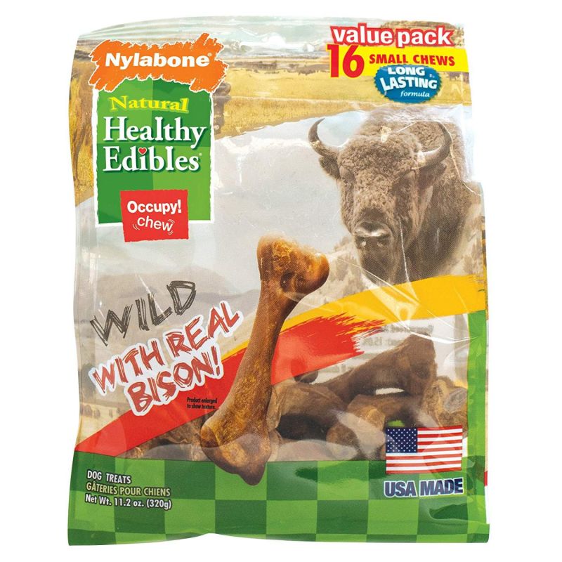 Healthy Edibles Wild Chew Treats Bison Small 16 Count