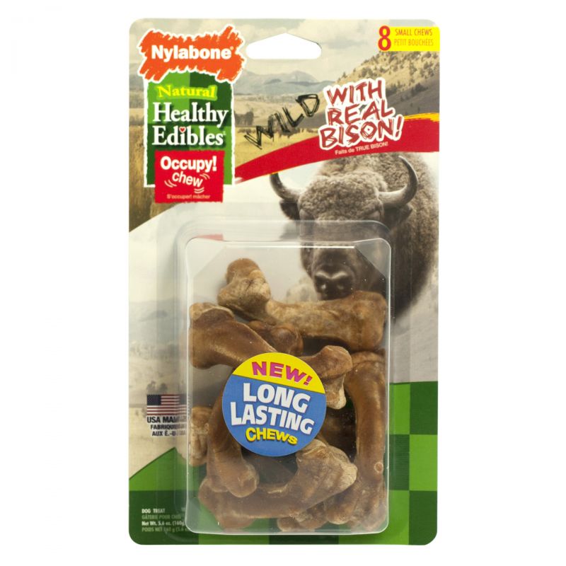 Healthy Edibles Wild Chew Treats Bison Small 8 Count