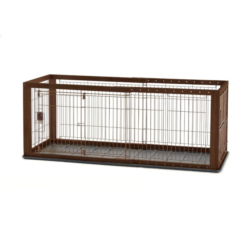 Expandable Pet Crate With Floor Tray
