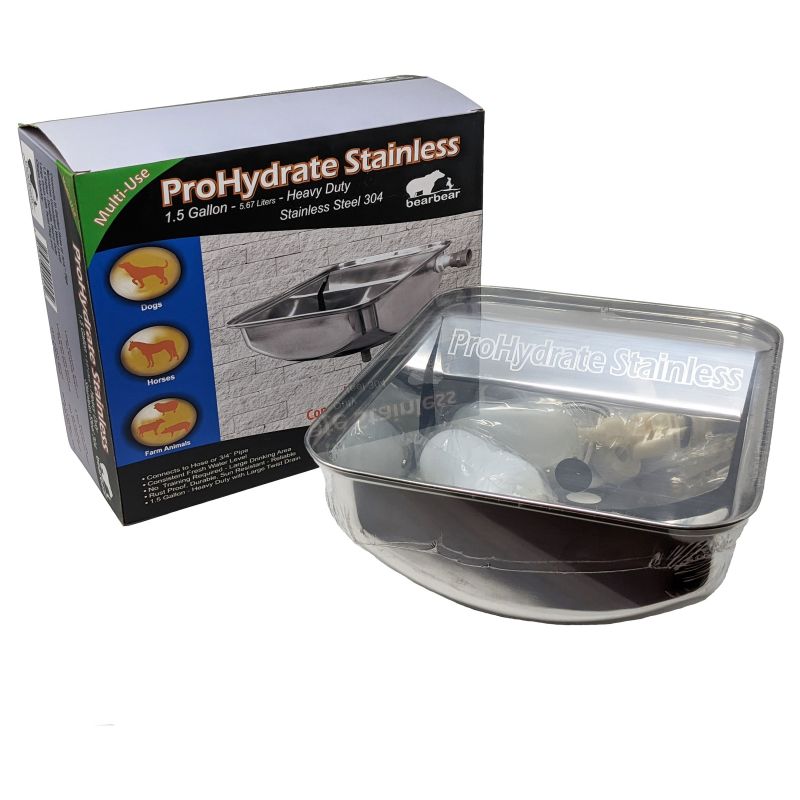Prohydrate Stainless Steel Waterer 1.5 Gallons