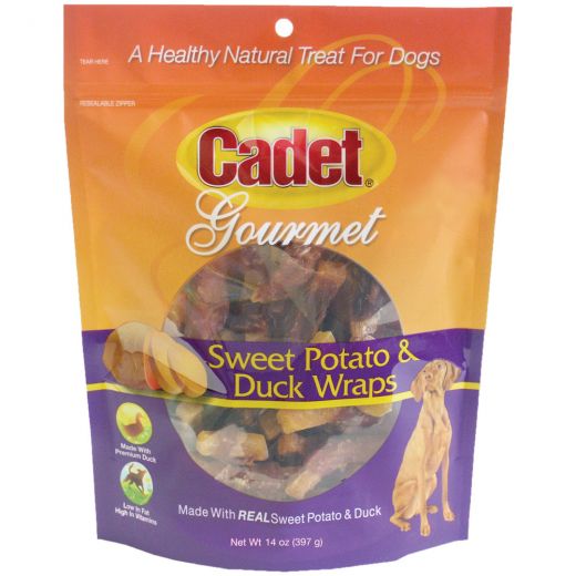 Premium Gourmet Duck And Sweet Potato Wraps Treats - 14 Ounces