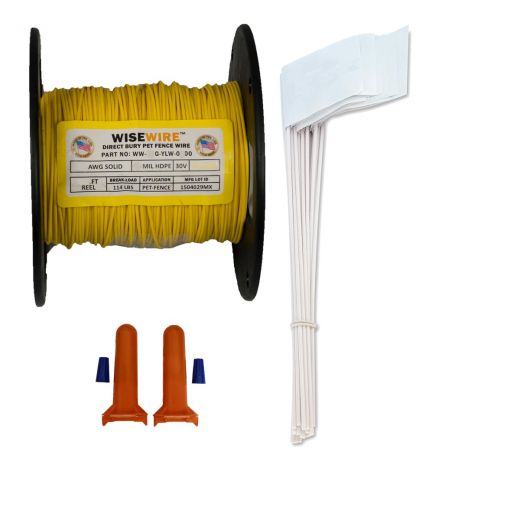 WiseWire 20 Gauge Boundary Wire Kit 500Ft - The Ultimate Pet Containment System
