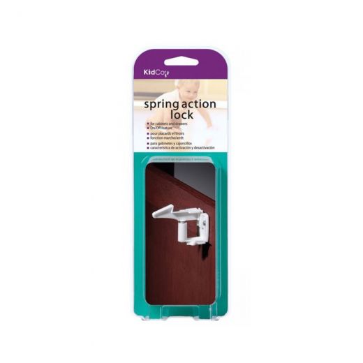 Kidco Spring Action Lock 4 Pack for Cabinets and Drawers