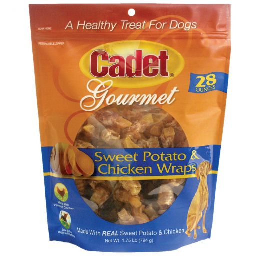 Premium Gourmet Chicken And Sweet Potato Wraps Treats - 28 Ounces
