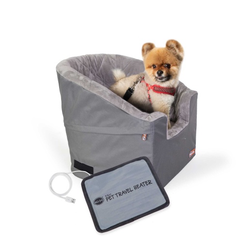 K&H Bucket Booster Heated Pet Seat - Collapsible & Comfortable