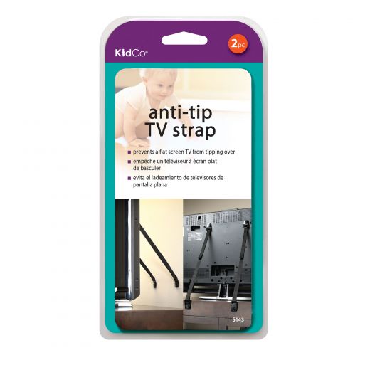 Kidco Anti-Tip TV Straps 2 Pack - Secure Your Flat Screen TV Today!