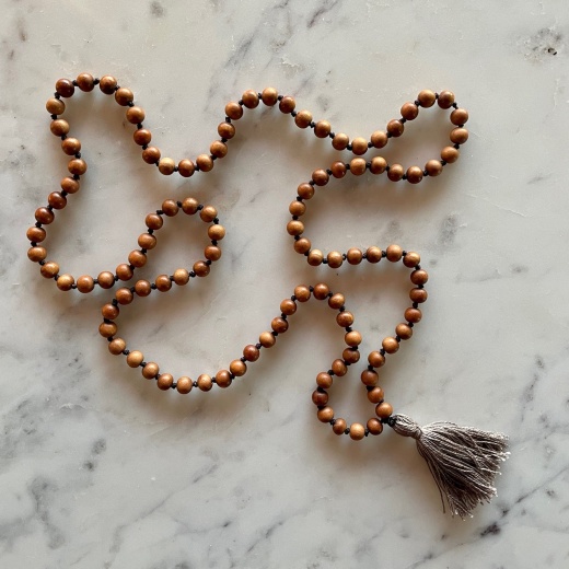 Paavani Ayurveda's Sandalwood Mala - Cotton Tassel