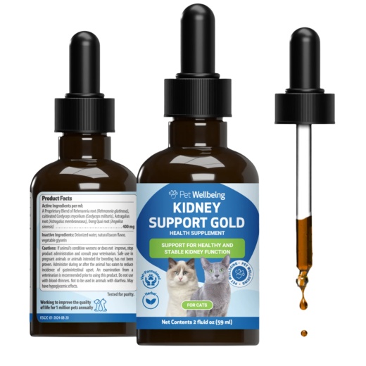 Kidney Support Gold - Natural Support for Your Cat's Kidney Function