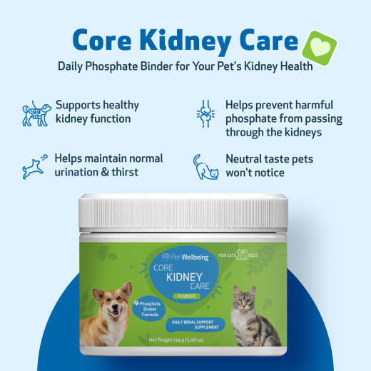 Core Kidney Care - Daily Phosphate Binder For Cats & Dogs