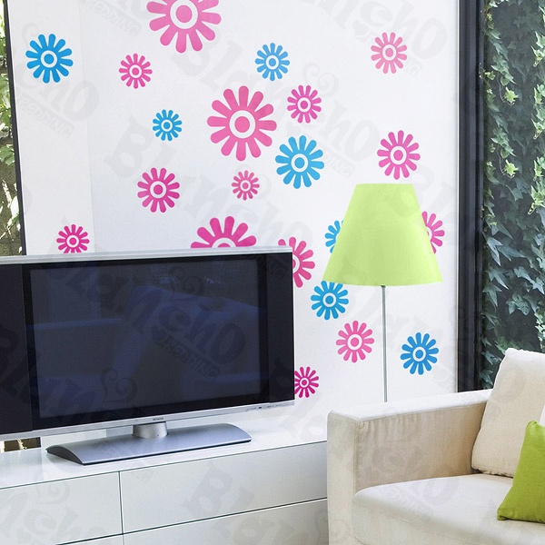 Color Petals - X-Large Wall Decals Stickers Appliques Home Decor
