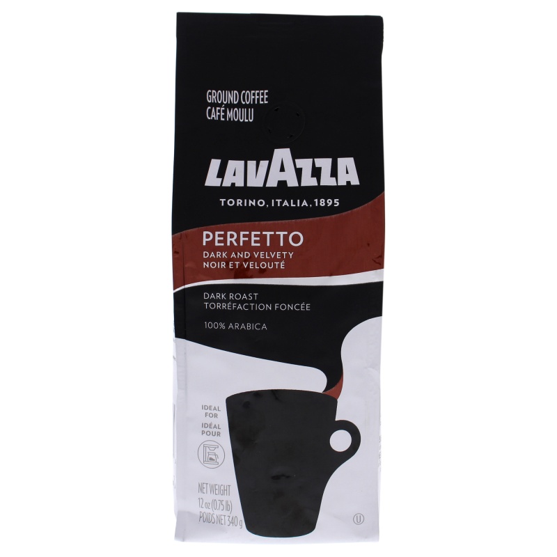 Perfetto Espresso Roast Ground Coffee By Lavazza For Unisex - 12 Oz Coffee