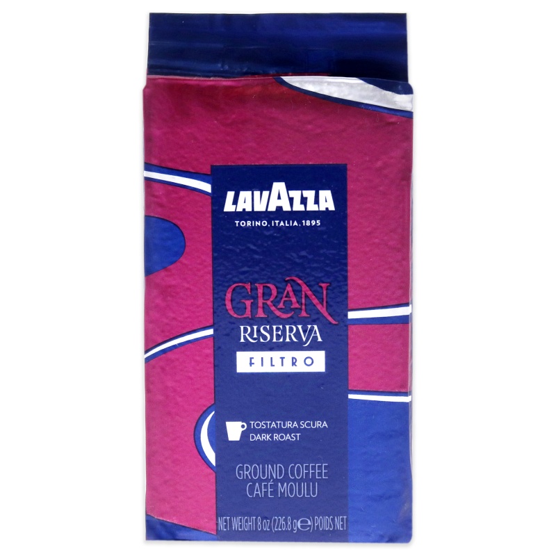 Gran Riserva Filtro Dark Roast Ground Coffee By Lavazza - 8 Oz Coffee