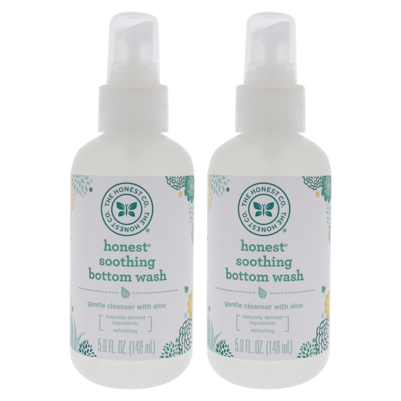 Soothing Bottom Wash By Honest For Kids - 5 Oz Cleanser - Pack Of 2