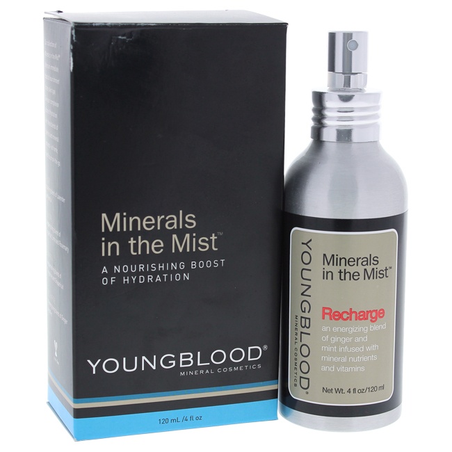 Minerals In The Mist - Recharge By Youngblood For Women - 4 Oz Face Mist