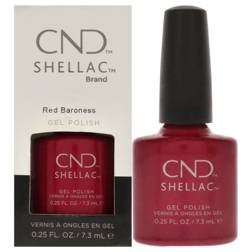 Shellac Nail Color - Red Baroness by CND for Women - 0.25 Oz Nail Polish