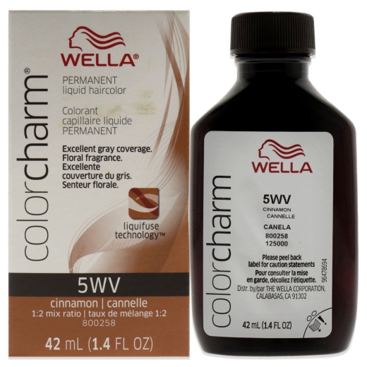 Wella Color Charm Permanent Liquid Hair Color - 5Wv Cinnamon