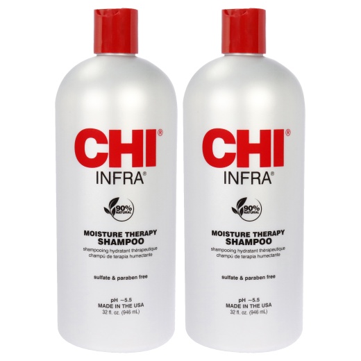 Moisture Therapy Infra Shampoo by Chi for Unisex - 32 Oz, Pack of 2