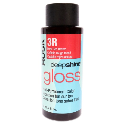 Deepshine Gloss Demi-Permanent Color - 3R Dark Red Brown by Rusk