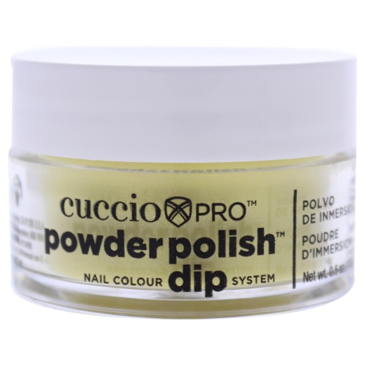 Pro Powder Polish Nail Colour Dip System - Sunshine Yellow with Mica by Cuccio Colour for Women