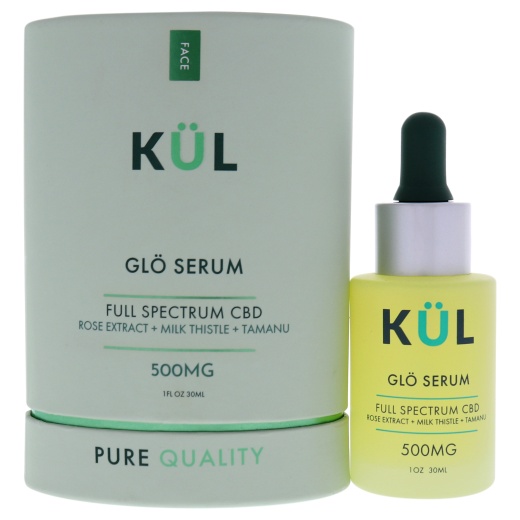 Glo Serum Full Spectrum 500Mg Cbd by Kul Cbd - Unisex 1 Oz Serum for Radiant Skin