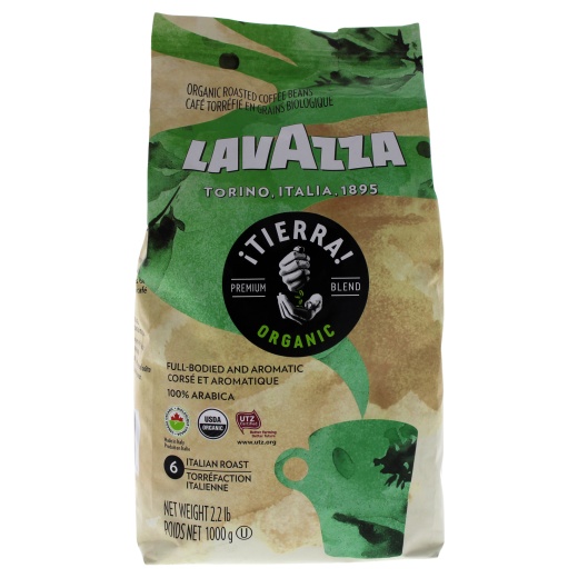 Tierra Organic Roast Whole Bean Coffee By Lavazza - 35.2 Oz