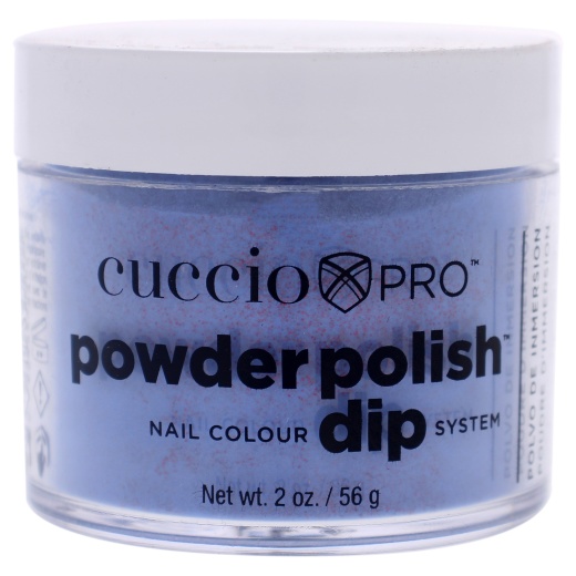 Pro Powder Polish Nail Colour Dip System - Purple With Red Glitter