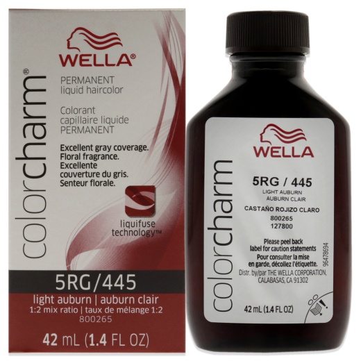 Wella Color Charm Permanent Liquid Hair Color - 445 5Rg Light Auburn