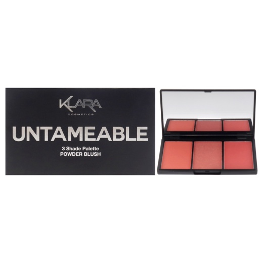 3 Shades Powder Blush Palette - Untameable By Klara